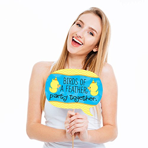 Funny Ducky Duck - Baby Shower or Birthday Party Photo Booth Props Kit - 10 Piece - //coolthings.us