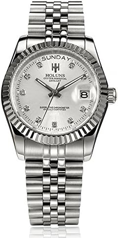 Holuns men watches luxury brand business gold quartz stainless steel calendar waterproof classic wrist watch