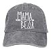 OASCUVER Mama Bear Denim Hat Adjustable Female Stretch Baseball Hats