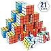 Mini Cube, Puzzle Party Toy, Eco-Friendly Material with Vivid Colors,Party Favor School Supplies Puzzle Game Set for Boy Girl Kid Child, Magic Cube Goody Bag Filler Birthday Gift Giveaway, Pack of 21