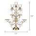 Amalfi Decor 8-Piece Dessert Cupcake Stand, Large Pastry Candy Cake Cookie Tray Tower Holder Plate for Wedding Event Birthday Party, Display Pedestal with Votive Candle Holders, Gold