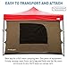 Camping Tent attaches to any 10'x10' Pop Up Canopy Tent w/4 Walls, Solid Ceiling, PVC Floor, 2 Doors,& 4 Windows