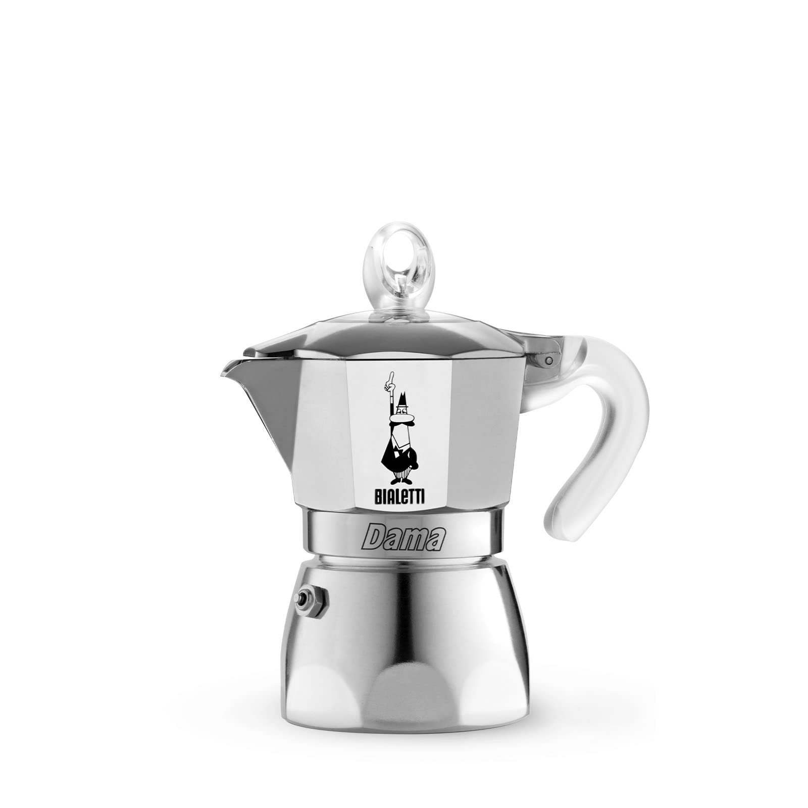 Bialetti DAMA Pure Ice Coffee Maker, 1 Cup, Not Suitable for Induction, 1 Cup (67 ml), Aluminium