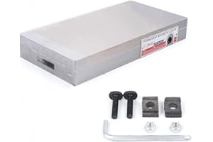NICE CHOOSE Magnetic Chuck, 6''x12'' Fine Pole Permanent Magnetic Chuck Powerful Rectangular Chuck for Grinding Machine