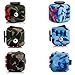Fidget Cubes, Cubier (2-Pack) Anti-Anxiety Stress Relief Attention and Relaxing Dice Toy for Children and Adults (Camo Green and Blue)