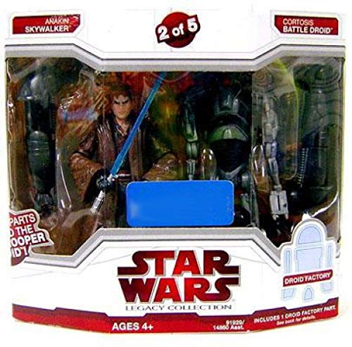 Star Wars Legacy Collection Exclusive Build A Dark Trooper Droid Action Figure 2-Pack Anakin and Cortosis Battle Droid (#2 of 5)