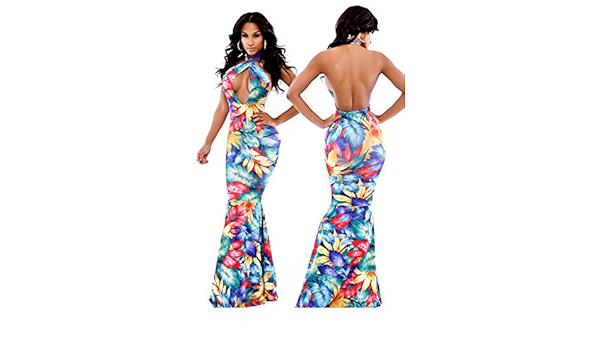 fishtail maxi prom dress