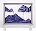 YayaCat Dynamic Sand Picture Desktop Sandscapes Art Glass Sculptures in Motion Mini Size Purple (7