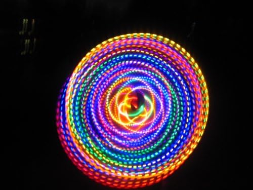 36"- 2 Circuit - 48 Strobing/Color Changing LED Hula Hoop - ConFusion