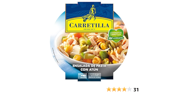 Carretilla Ensalada de Pasta con Atún, 240g : Amazon.es ...
