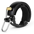KNOG Bicycle Bell Luxury Model Large (Inner Diameter: 0.9-1.2 inches (23.8-31.8 mm) Comfortable Tone Leather Shim Brass Hammer CNC Cutting [Oi Luxe Large] Ring Type