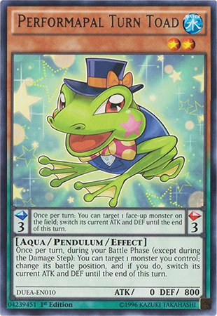 Yu-Gi-Oh! - Performapal Turn Toad (DUEA-EN010) - Duelist Alliance - 1st Edition - Rare