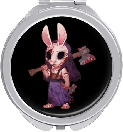 Amazon デッド バイ デイライト Dead By Daylight ミラー 鏡 携帯 メイクミラー 化粧鏡 手鏡 丸型 パーソナライズ カスタムお オシャレプリント 拡大ミラー 1倍 2倍拡大鏡付 両面化粧鏡 携帯ミラー 持ち運び 折りたたみミラー 化粧道具 携帯用化粧鏡 旅行用の化粧鏡