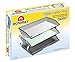 Acrimet Facility 3 Tier Letter Tray, Side Load, Letter Size/A4, Desktop File Organizer, Plastic (Clear Pink Color)