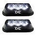 (2PCS) 3-LED Strobe Light White Waterproof Emergency Beacon Flash Lights,Purishion Caution Bar 12 Different Flashing Car SUV Pickup Truck Van primary