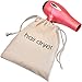 Hair Dryer Bags Drawstring Bag Container Hairdryer Bag, 11.8 by 13.8 Inch (Cotton, Beige)