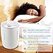 Ultrasonic Cool and Warm Mist Humidifier - Whisper Quiet Humidifier for Bedroom, Living Room, Babies, Home and Office - 4l Large Capacity, 24h Humidifying, Auto Shut-Off and Energy Efficient (White)