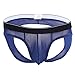 YiZYiF Men's Sexy Buttocks Hollow-Out Thong Mesh Bikini Briefs Underwear Blue X-Large