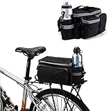 BicycleStore Mountain Road MTB Bicycle Bike Cycling Sport Waterproof 7L Rear Seat Bag Pannier Trunk Bag Bicycle Accessories Black