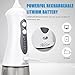 Openuye Water flosser, Cordless Water flosser,Oral Irrigator,3-Mode USB Rechargeable Water Dental Flosser,IPX7 Waterproof High Frequency Pulsed Water Column Flosser with 4 Jet Tips