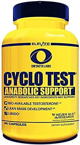 Infinite Labs Elevate Cyclo Test Booster, 8.9 Ounce, 90 Capsules (30 Servings Per Container)
