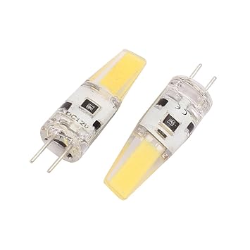 Aexit 2 Unidades DC 12V 6W Zafiro COB Chip G4 LED Bombilla ...