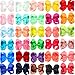 CÉLLOT 30 Pieces 6 Inch Hair Bows for Girls Clips Grosgrain Ribbon Boutique Hair Bow Alligator Clips For Girls Teens Toddlers Kids