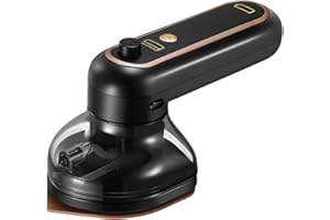 Cordless Mini Iron for Clothes, Portable Travel Iron Support Dry Wet Ironing, USB Rechargeable Steam Iron Handheld Ironing Ma