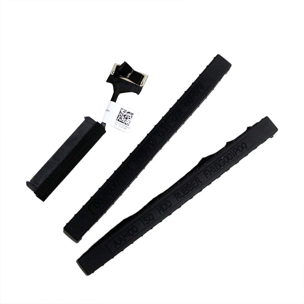 Gintai SATA Hard Drive HDD Cable 2.5" + Rubber Rails for Dell XPS 15 9550 9560 Precision 5510 5520 M5510 M5520 XDYGX