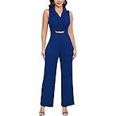 DeftSharp Women's Sexy Cocktail Party Clubwear Casual Working Rompers Long Dressy Jumpsuit