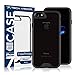 Tech Armor FlexProtect Case for Apple iPhone 7 / iPhone 8, Flexible Protection, Shock Absorption (Black/Clear)
