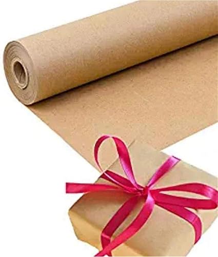 30 Meter Bruin Kraft Inpakpapier Rol Voor Verjaardagsfeestje Bruiloft Verpakking Decoratie Amazon Nl