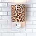 Happy Wax Outlet Wax Melt Warmer for Wax Melts, Tarts & Cubes - Ceramic Wax Melter with Patent Pending No Mess Silicone Top [Leopard Print]