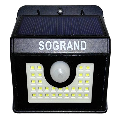 Solar Lights Outdoor,30 LED Motion Sensor Light Balck Friday Deals Sale Sogrand Wall Mount Security Light,For Garage Door Path Walkway Patio Deck Driveway
