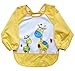 Leyaron 2 Pack Unisex Infant Toddler Baby Waterproof Sleeved Bib, 6 Months-3 Years