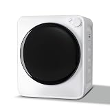 DOGHLY 1.6 cu.ft Portable Clothes Dryer, 800W Compact Machine with Stainless Steel Tub, 5 Modes Auto Stop & Easy Control, Ideal for Laundry, Apartments, Dorms, RVs, White