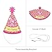 Big Dot of Happiness Girl Puppy Dog - Mini Cone Baby Shower or Birthday Party Hats - Small Little Party Hats - Set of 8
