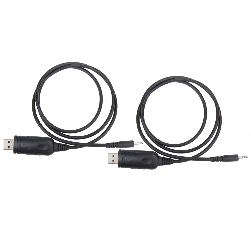 Alloet 2 Pcs USB 2.5mm Programming Cable + Software CD for Motorola Radio  or Mag one A8, A6, BPR40, MP300, SMP-418 Walkie Talkie: Amazon.co.uk:  Sports & ...