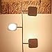 Brightech Tree Floor Lamp for Living Rooms & Offices, Dimmable Standing Lamp for Bedroom Reading, LED Spotlight Floor Lamp, Tall Lamp with Adjustable Panels for Minimal Space Use - White