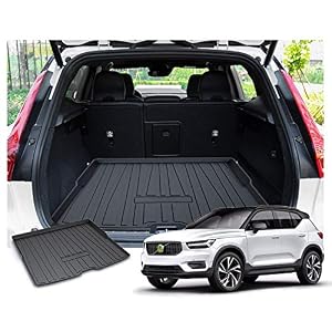 RUIYA Volvo XC40 Kofferbakmat kofferbakmat schaalmat Aangepast Cargo Liner achter 【Zwart】