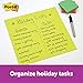 Post-it Super Sticky Big Notes, 11 in x 11 in, 1 Pad, 2X The Sticking Power, Yellow, Recyclable (BN11)