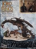 2004 - New Line / Play Along - Lord of the Rings : Armies of Middle-Earth - Battle Scenes - Pelennor Fields with Fell Beast Set - RARE - with Witch-King & Eowyn in Rohan Armor Figures - Mint - Out of Production - Limited Edition - Collectible