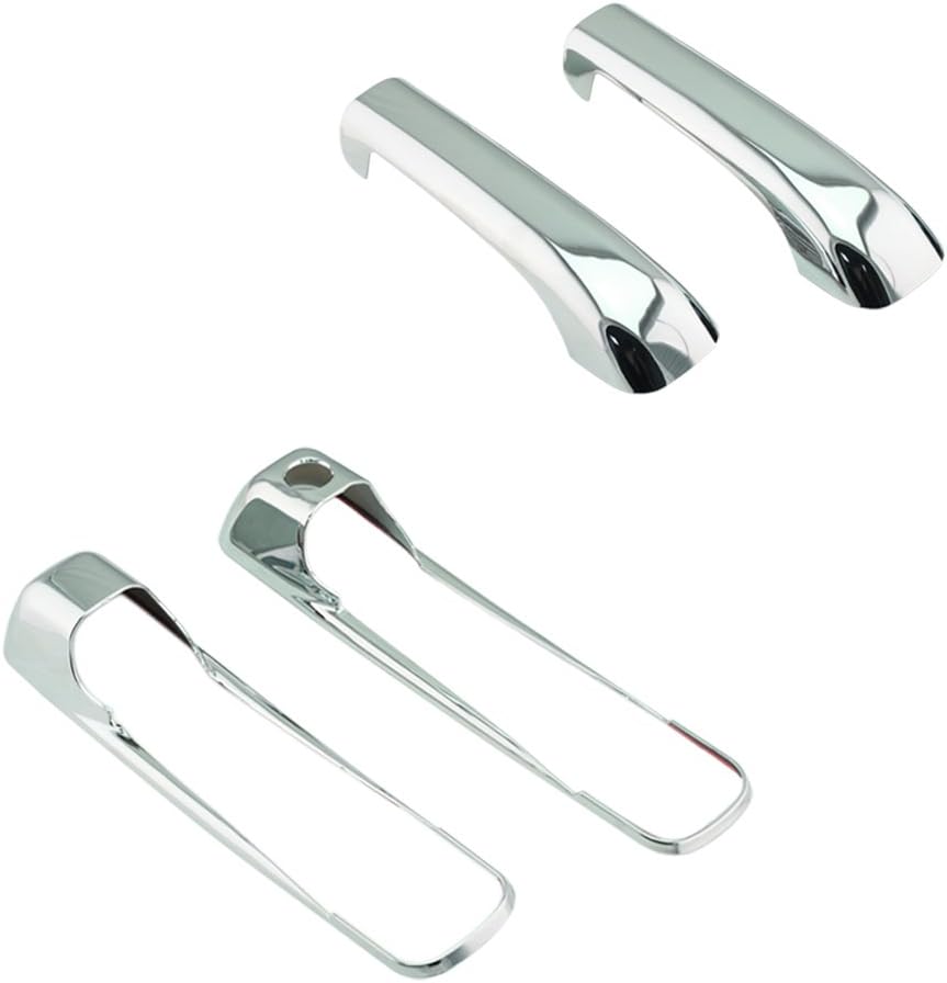 SEGADEN Chrome Plated Door Handle Cover Compatible with DODGE Ram 1500 2500 3500 JEEP Grand Cherokee Commander (2 Doors No Passenger Keyhole) XG7755