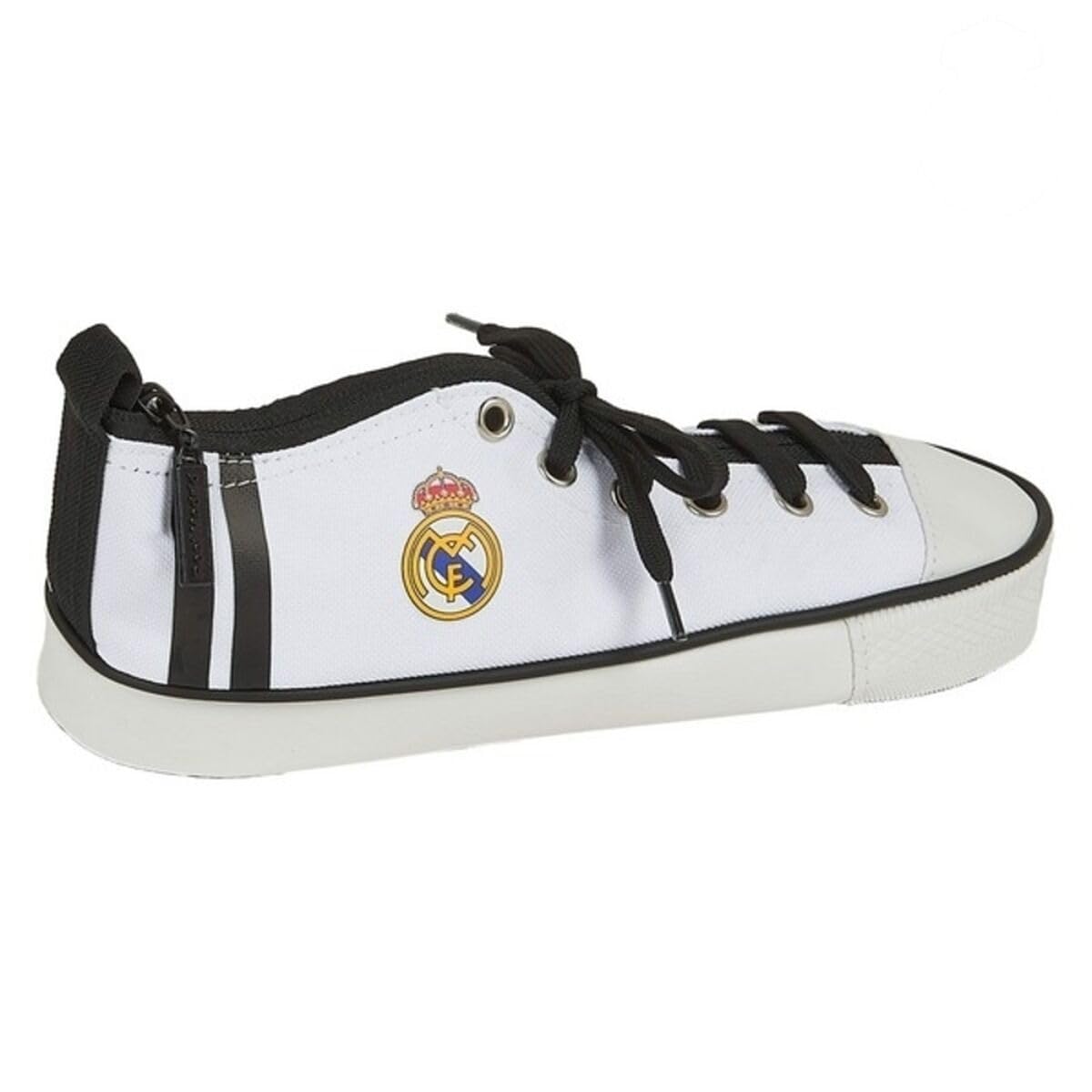 Real Madrid Shoulder Bag with Exterior Pocket 20/21, Black White, 240x85x80 mm, Slipper case
