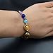 sdsruioo Handmade Solar System Bracelet Universe Galaxy The Nine Planets Guardian Star Natural Stone Beads Bracelets Bangles For Women and Men Gift (Adjustable Size)