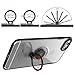 ICONFLANG for iPhone 6s / 6 Crystal Case with Ring Holder Kickstand Function, 360 Degree Rotating Ring Holder Grip Case Ultra Slim Thin Hard Cover for iPhone 6s / 6 (4.7 inches) (Clear)
