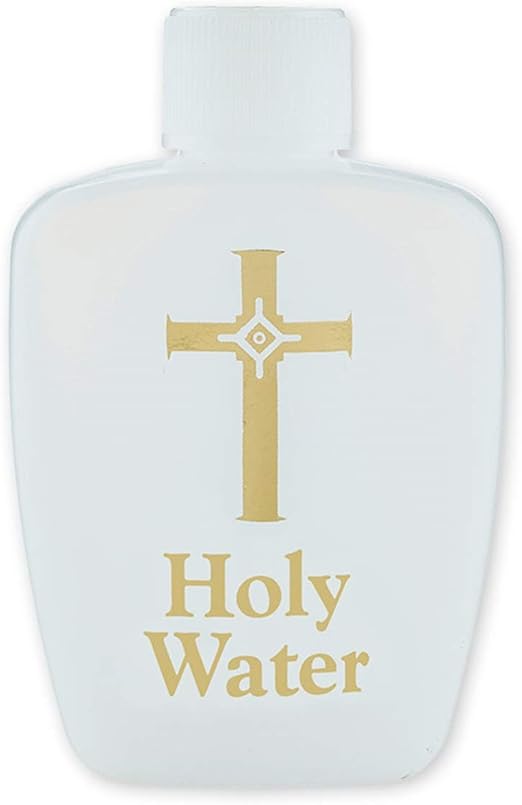 Catholic Christian Holy Water Bottle Holds 2oz Religious