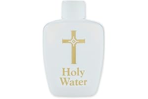 1HOME Catholic Christian Holy Water Bottle Holds 2oz Religious RCIA Gift