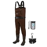 TIDEWE Neoprene Waders, Cleated Bootfoot Men Chest