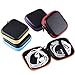 eBoot Square Earphone Cases Earbud Carrying Case Storage Bags for Cellphone Headset and USB Cables, 5 Colors